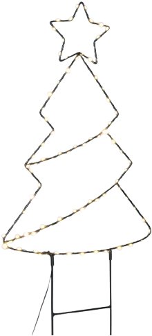 Solight LED vonkajšia dekorácia vianočný stromček, 85× LED, časovač, 68 cm