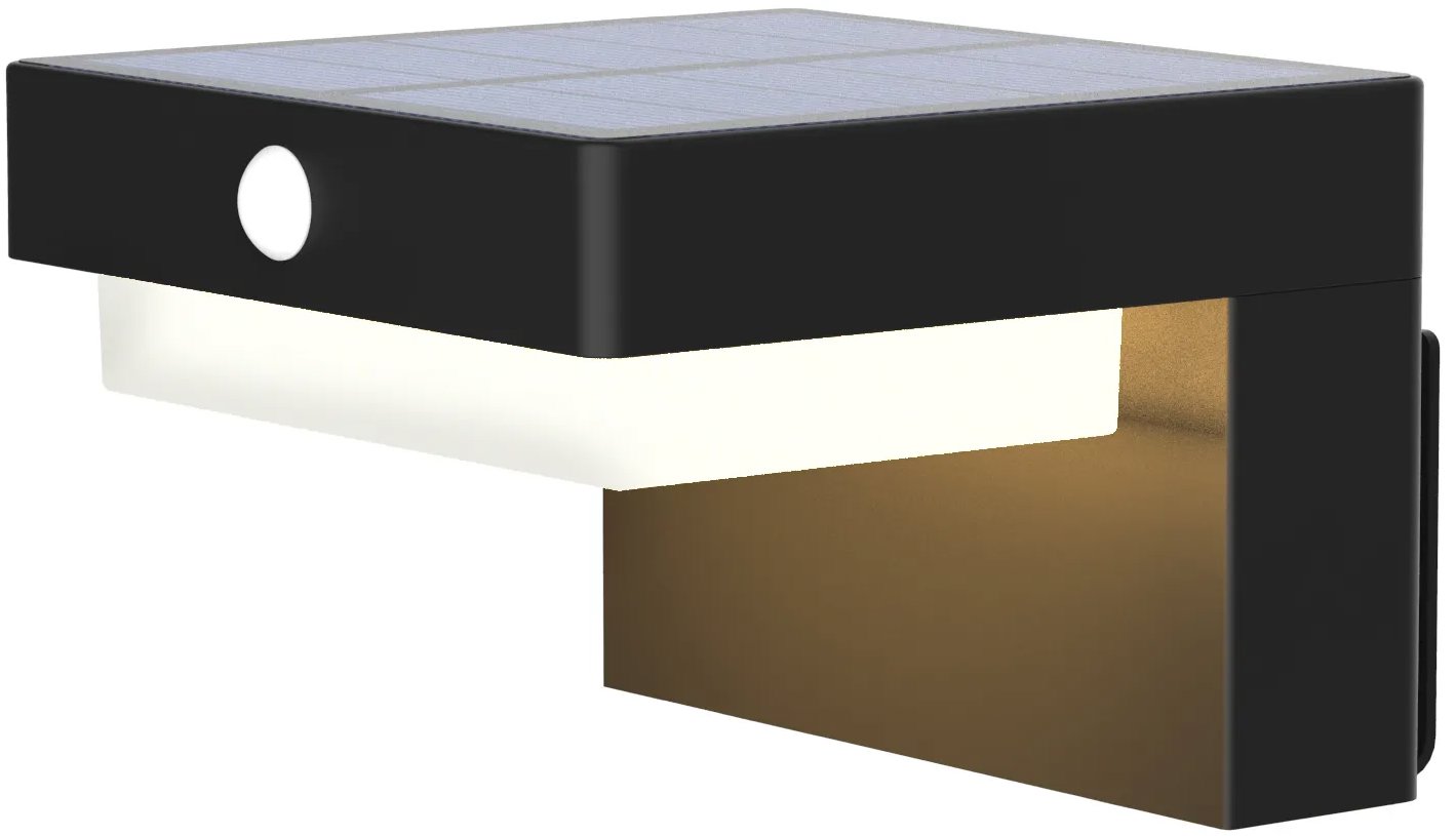 Solight LED solární nástěnné osvětlení Palermo, 5 W, 400 lm, 3000 K