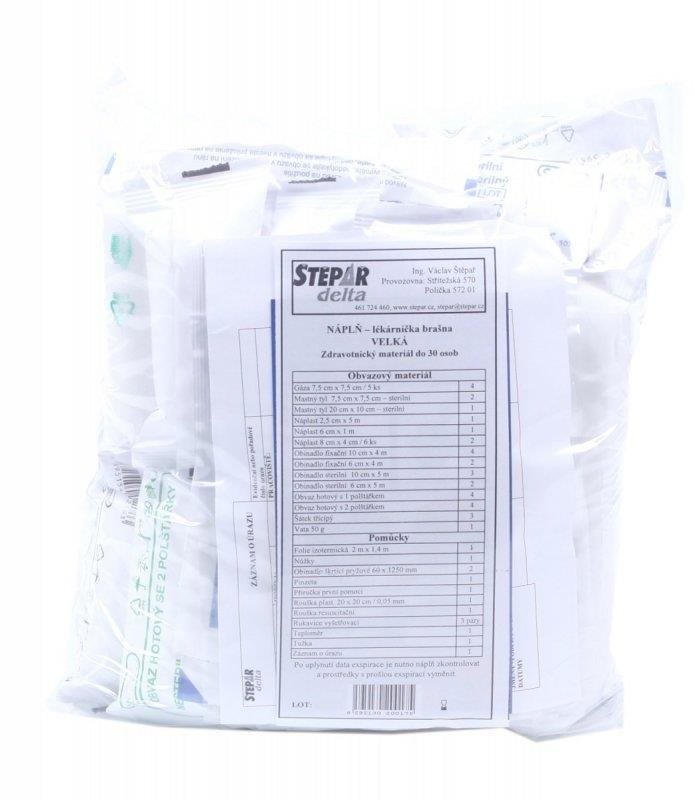 Výmenná náplň tašky prvej pomoci pre 30 osôb