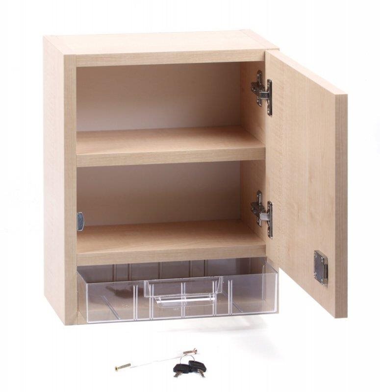 Nástenná lekárnička veľká drevená prázdna