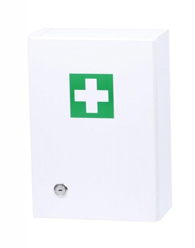 Nástenná lekárnička malá prázdna – dekor biela