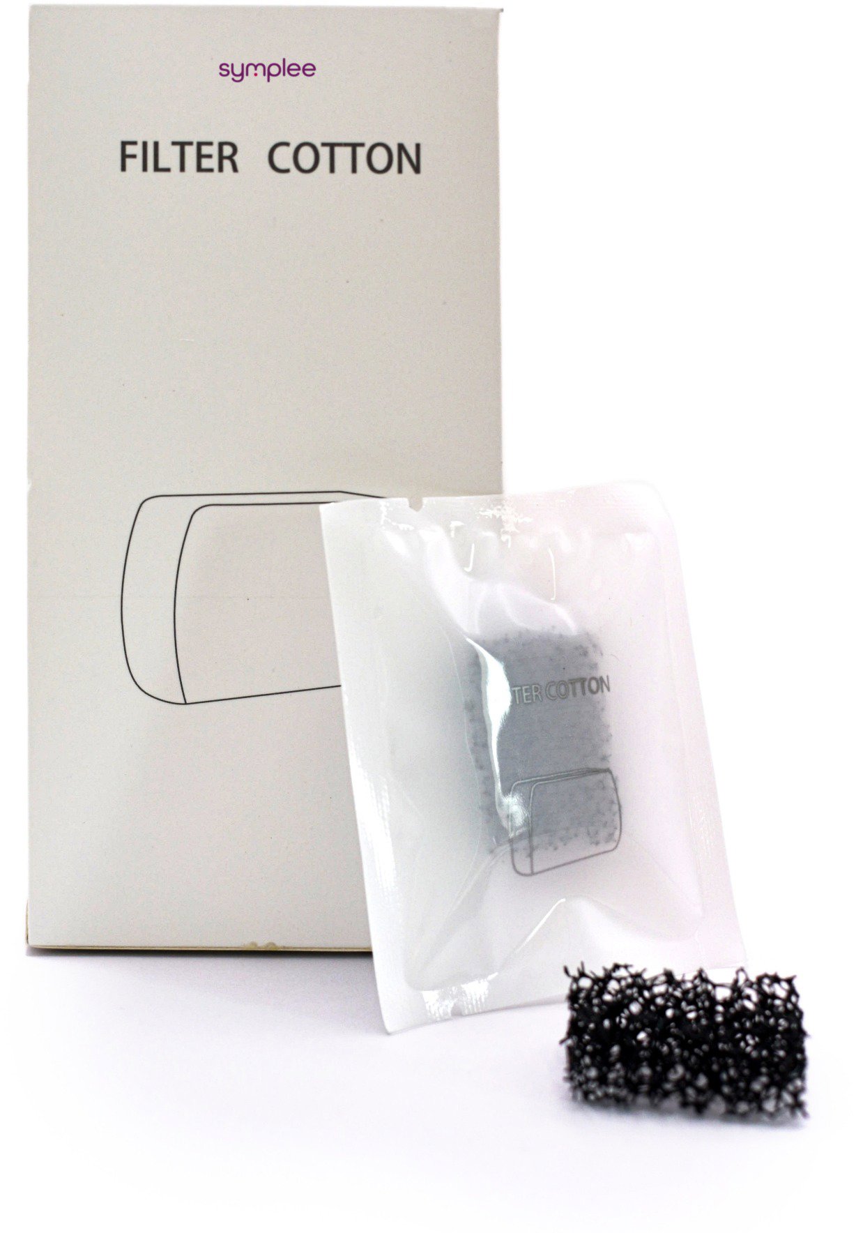 Symplee Smart Pet Fountain náhradný filter pre čerpadlo 12 ks