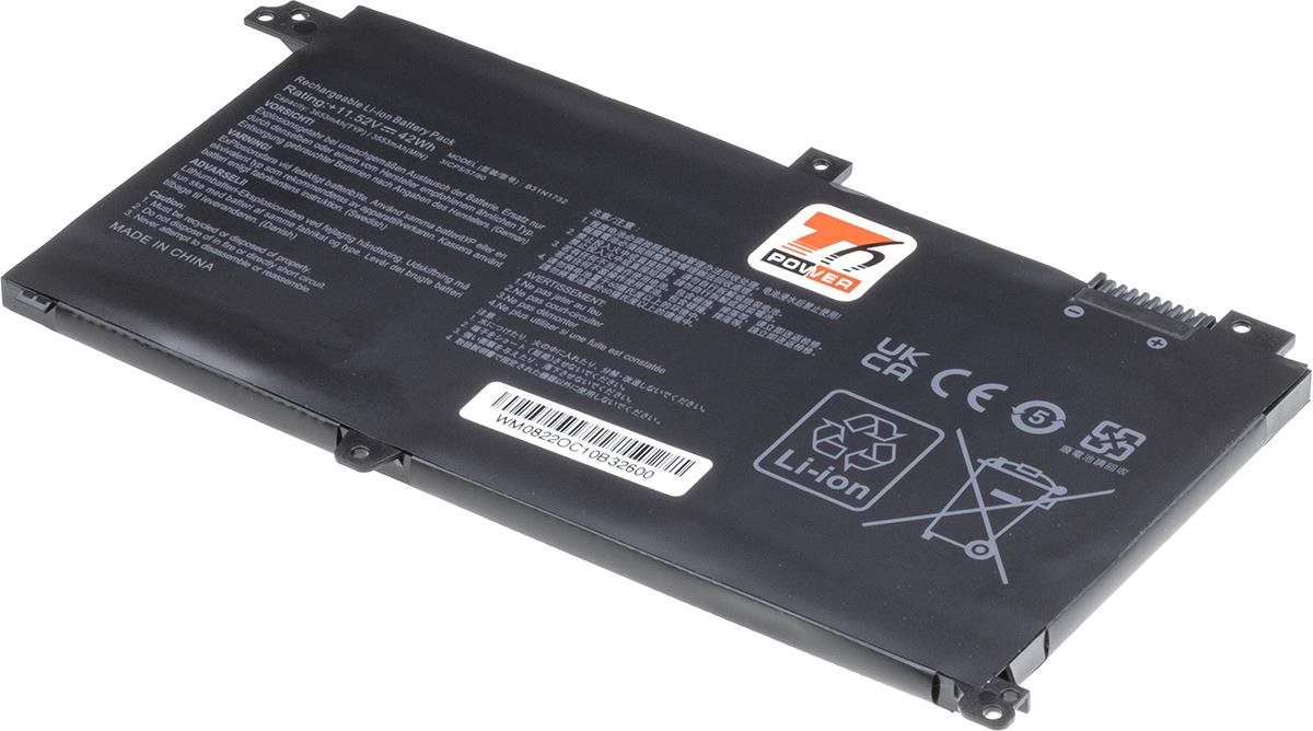 T6 Power pre notebook Asus 0B200-02960500, Li-Poly, 11,52 V, 3650 mAh (42 Wh), čierna