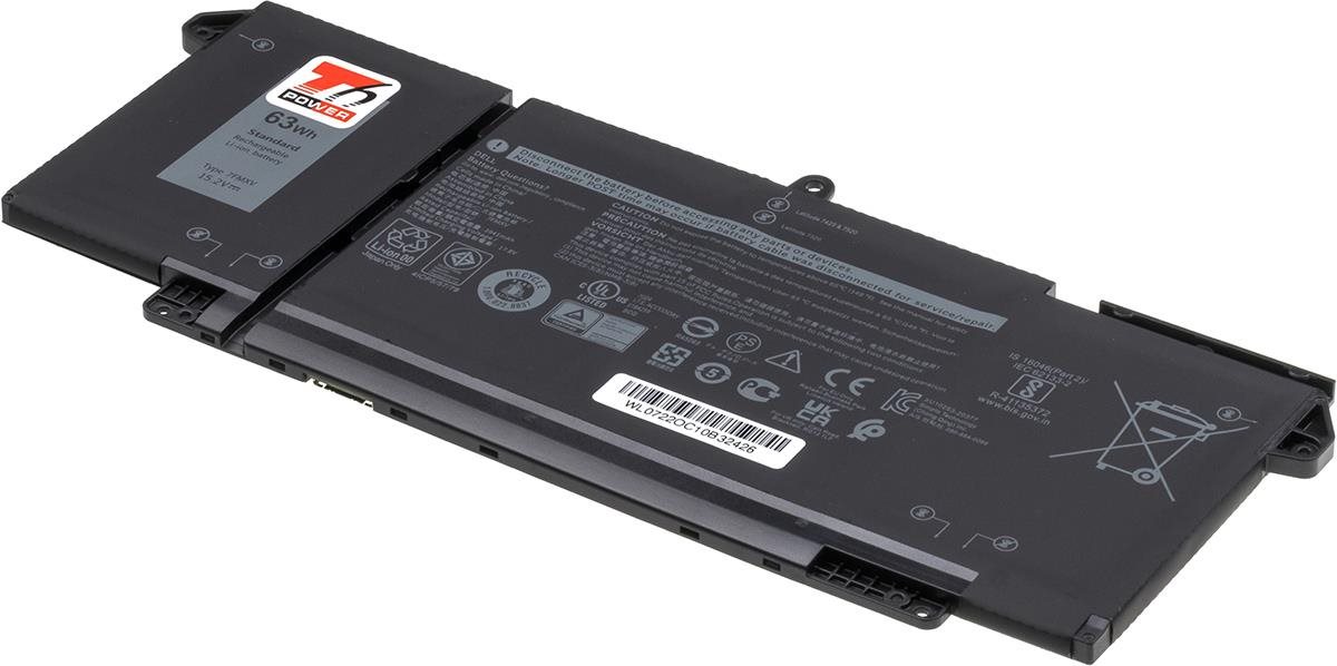 T6 Power pre notebook Dell 451-BCSM, Li-Poly, 15,2 V, 3 941 mAh (63 Wh), čierna