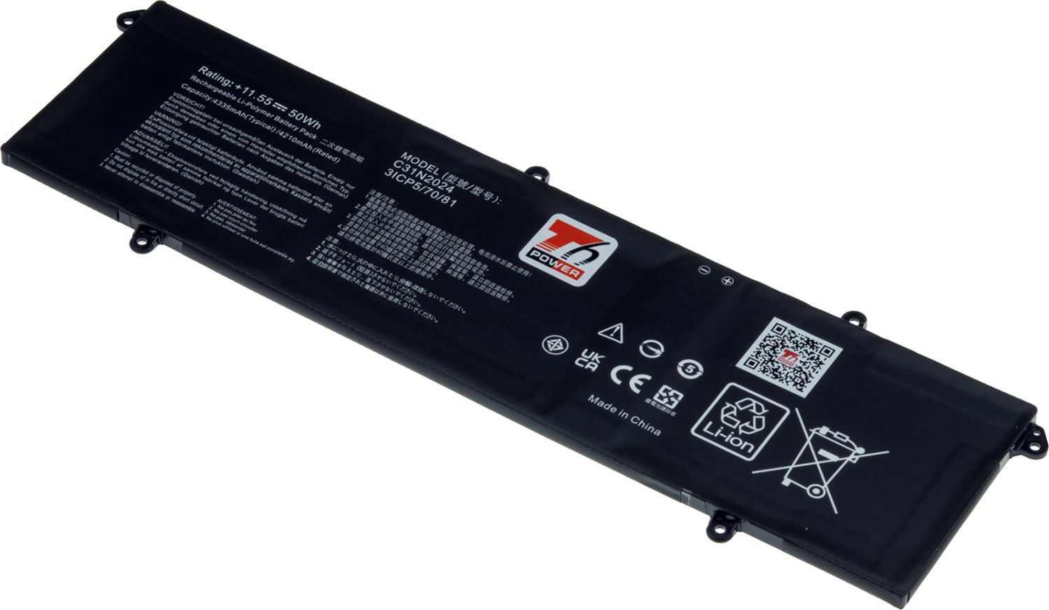T6 Power pre Asus VivoBook TN3604YA, TP3604VA, K3605Z, 4335 mAh, 50 Wh, 3cell, Li-pol