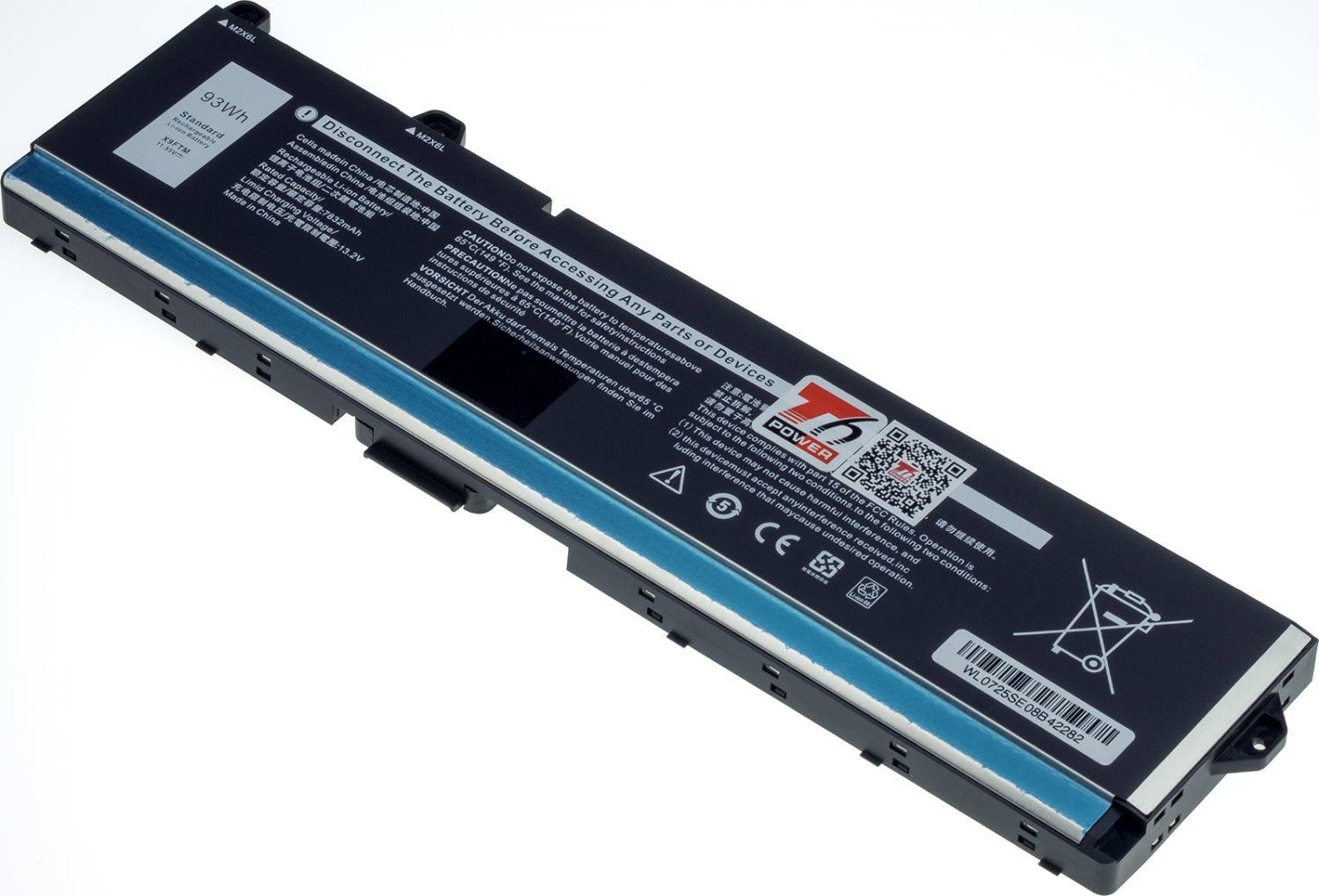 T6 Power pre Dell Precision 7670, 7680, 7770, 7780, 8050 mAh, 93 Wh, 6cell, Li-pol
