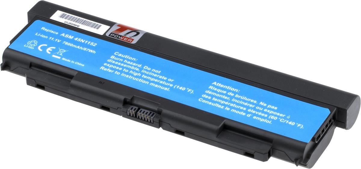 T6 power Lenovo ThinkPad T440p, T540p, W540, L440, L540 serie, 7800 mAh, 87 Wh, 9 cell
