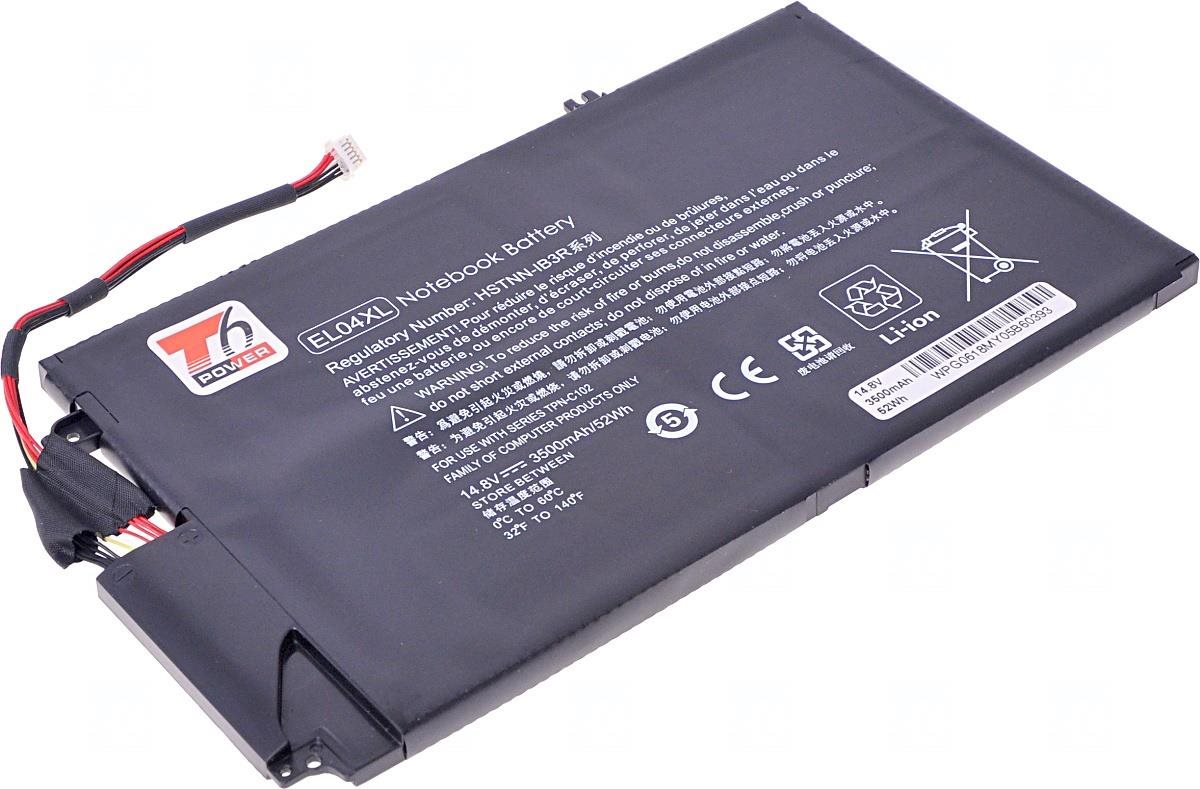 T6 power HP Envy 4-1000 serie, 3500 mAh, 52 Wh, 4 cell, Li-Pol