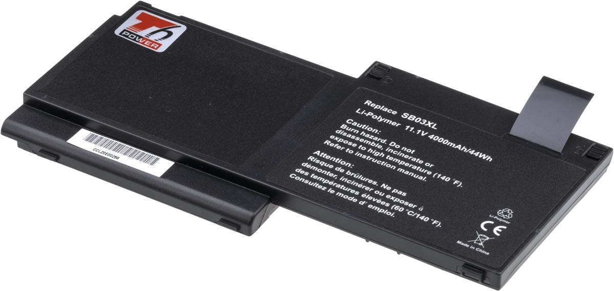 T6 power HP EliteBook 720 G1, 725 G2, 820 G1/G2, 4000 mAh, 44 Wh, 3 cell, Li-Pol