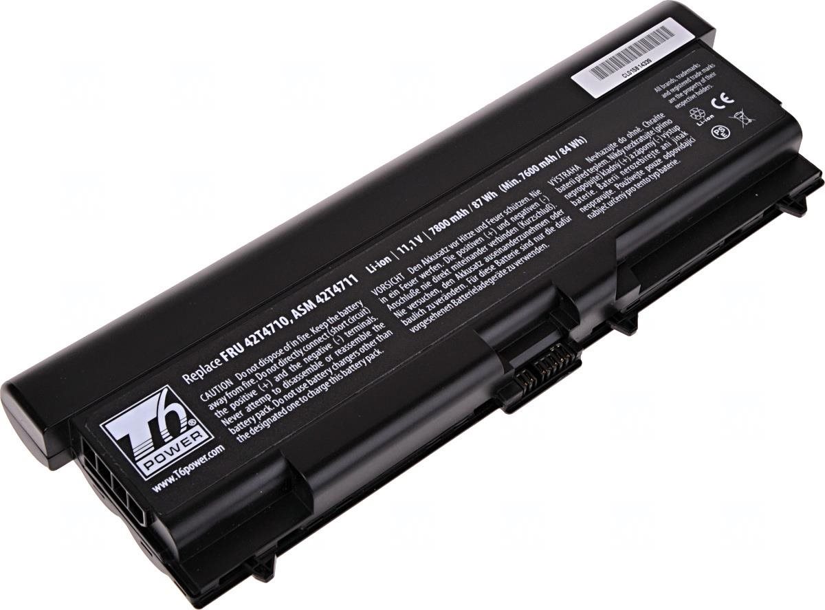 T6 power Lenovo ThinkPad T410, T510 serie, 7800 mAh, 87 Wh, 9 cell