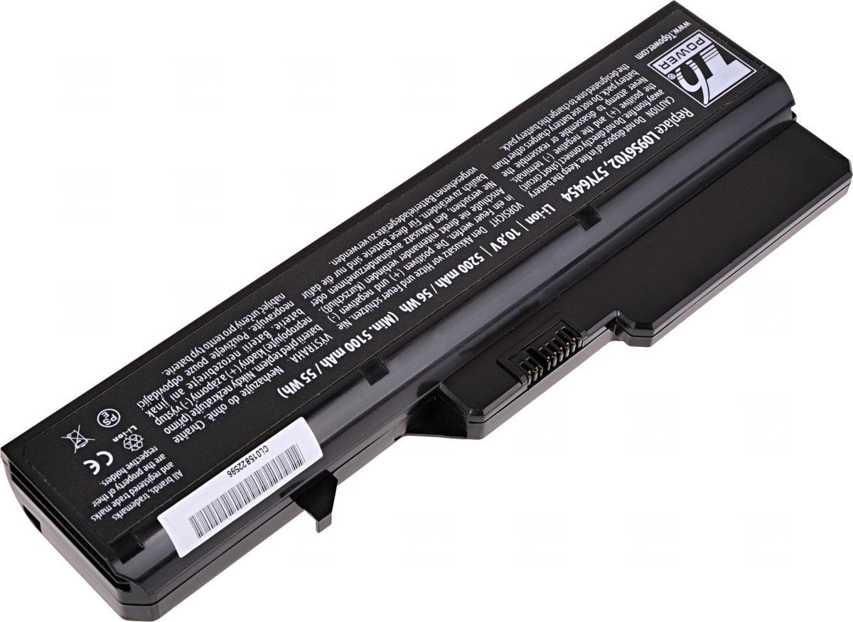 T6 Power Lenovo IdeaPad G460, G560 serie, 5200 mAh, 56 Wh, 6 cell