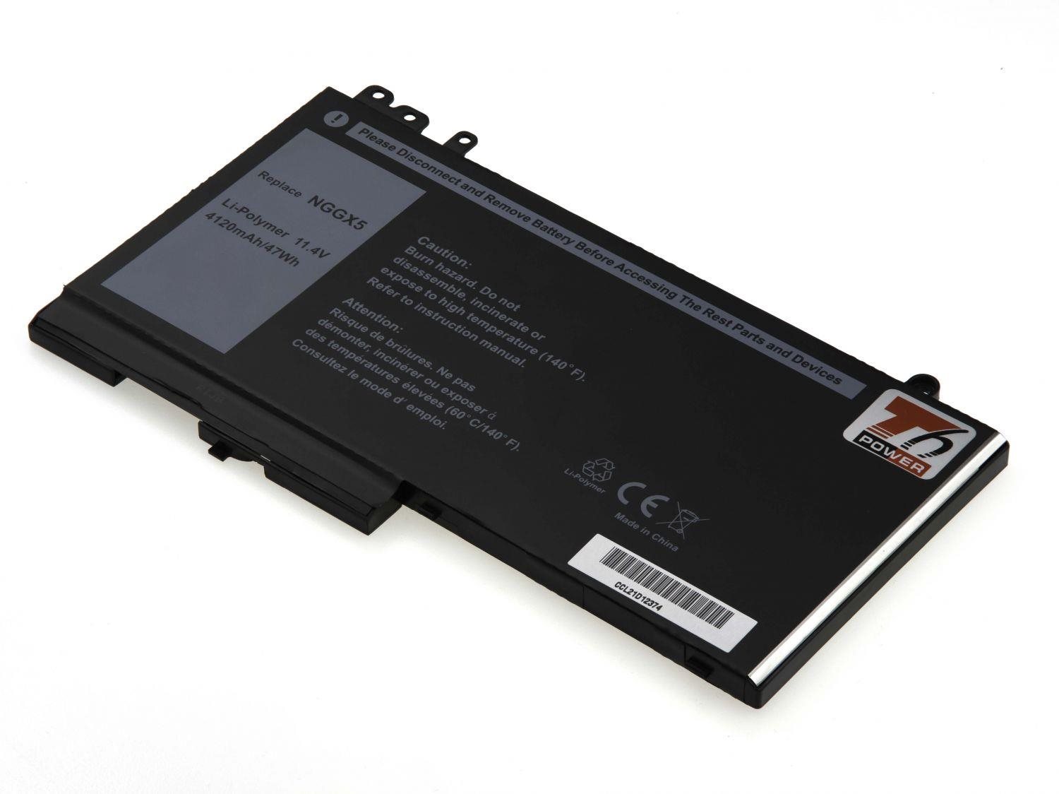 T6 power Dell Latitude E5270, E5470, 4120 mAh, 47 Wh, 3 cell, Li-Pol