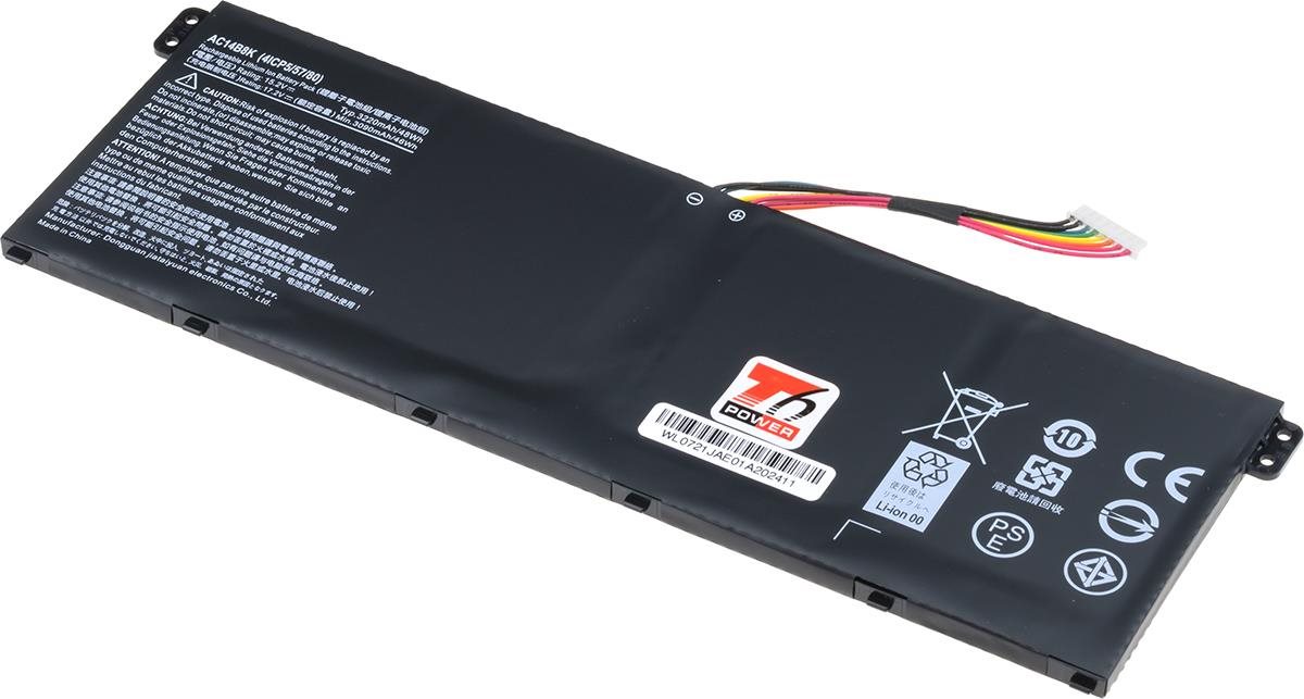 T6 Power pre Acer Aspire ES1-572 serie, Li-Ion, 15,2 V, 3 150 mAh (48 Wh), čierna