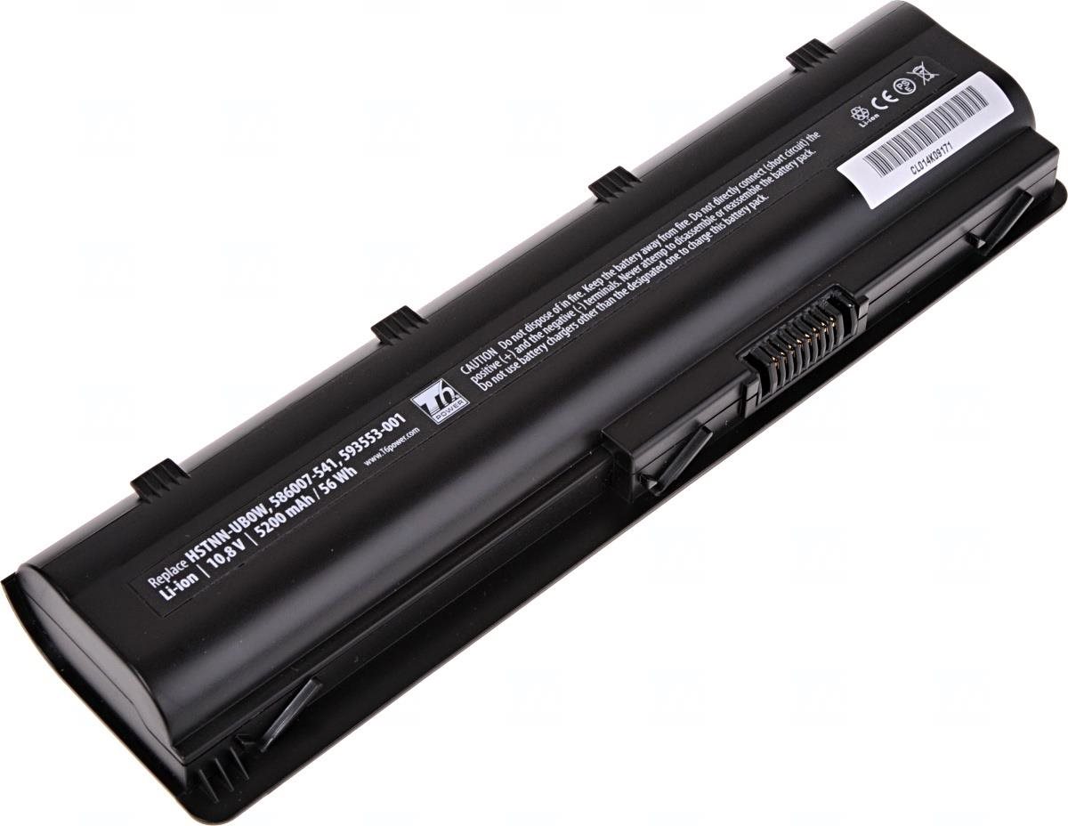 T6 Power do notebooku Hewlett Packard 593562-001, Li-Ion, 10,8 V, 5200 mAh (56 Wh), čierna