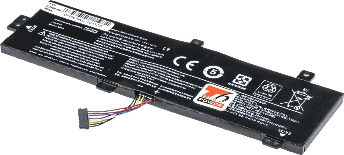 T6 Power pre notebook Lenovo L15L2PB4, Li-Poly, 7,6 V, 3950 mAh (30 Wh), čierna