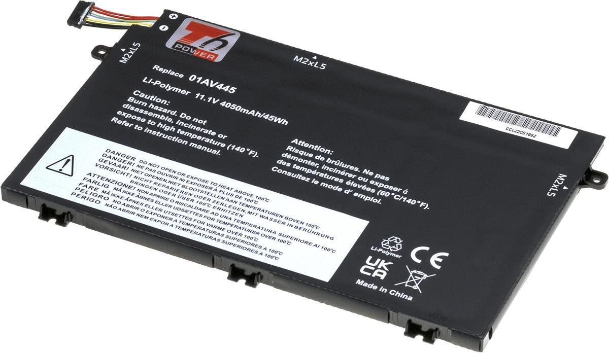T6 Power pre notebook Lenovo L17M3P52, Li-Poly, 11,1 V, 4050 mAh (45 Wh), čierna
