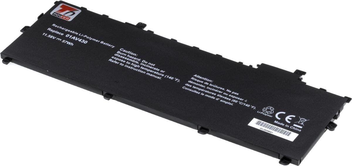 T6 Power pre notebook Lenovo 01AV430, Li-Poly, 11,58 V, 4900 mAh (57 Wh), čierna
