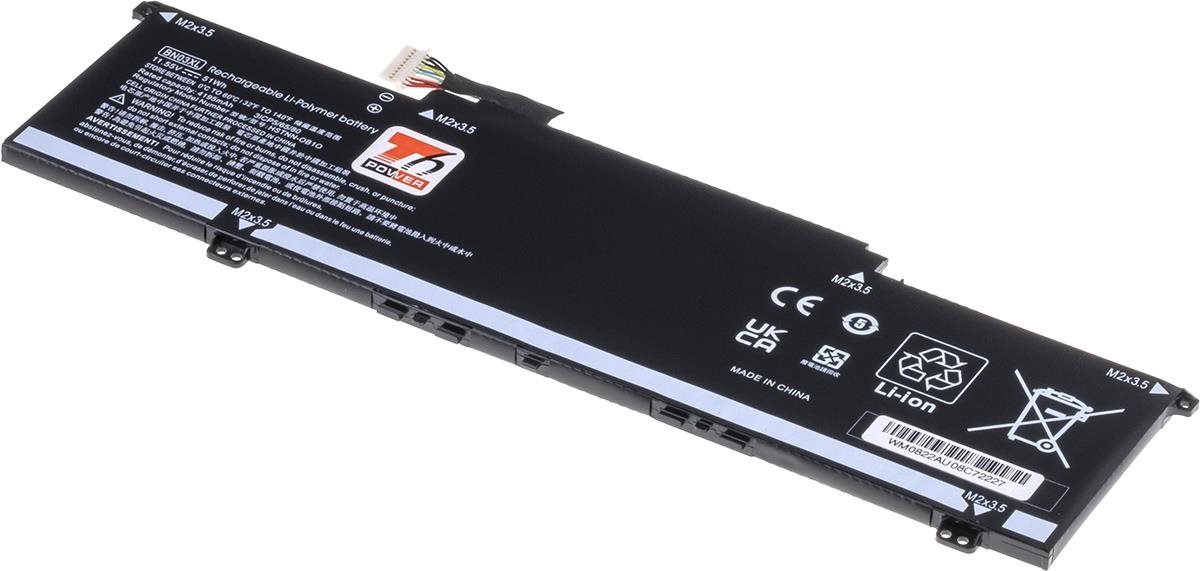 T6 Power do notebooku Hewlett Packard L77034-005, Li-Poly, 11,55 V, 4195 mAh 51 Wh