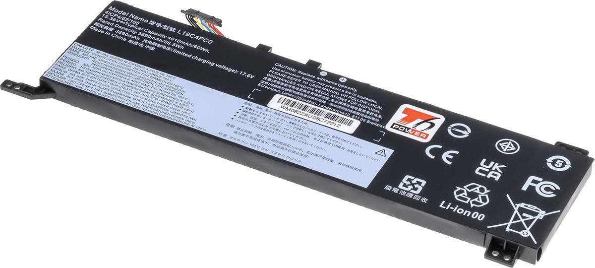 T6 Power Lenovo Legion 5-15ARH05, 5-15IMH05, 5P-15IMH05, 3900 mAh, 60Wh, 4cell, Li-pol