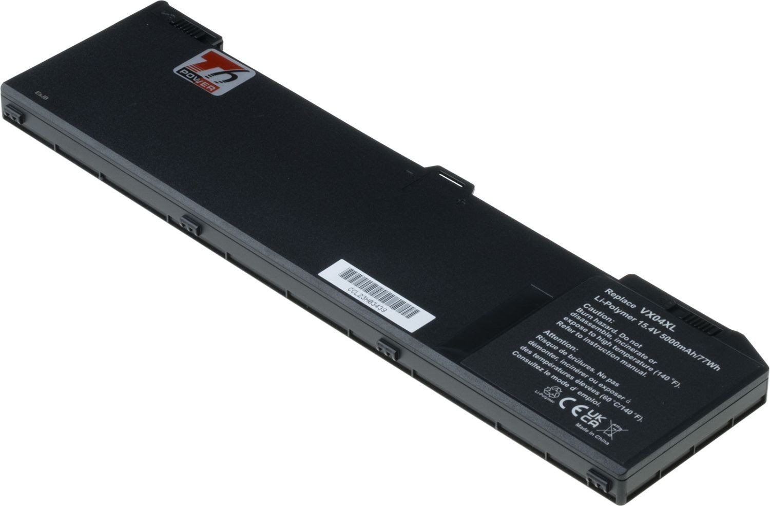 T6 Power pre Hewlett Packard ZBook 15 G5, Li-Ion, 15,4 V, 5 000 mAh (77 Wh), čierna