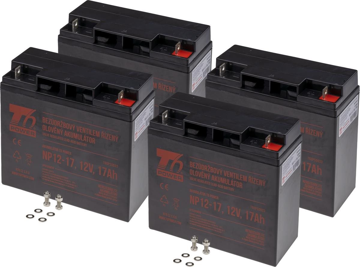 Sada baterií T6 Power pro APC Smart-UPS SUA3000UXICH, VRLA, 12 V