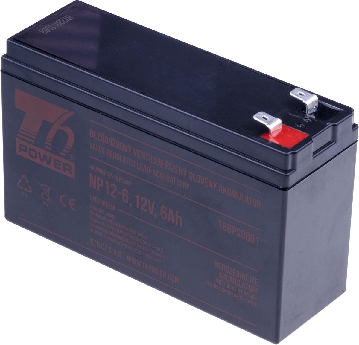 Sada baterií T6 Power pro APC Back-UPS ES 400, VRLA, 12 V