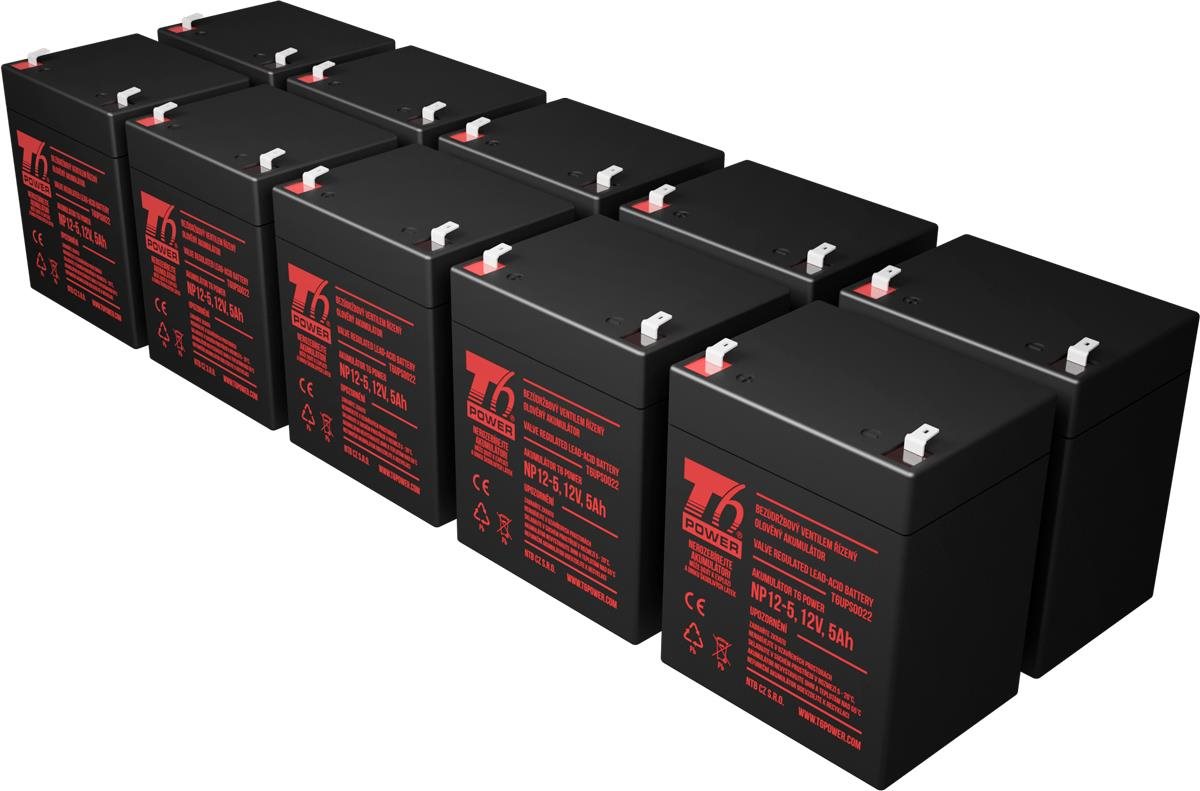 Sada baterií T6 Power pro APC Smart-UPS SMX3000HVNC, VRLA, 12 V