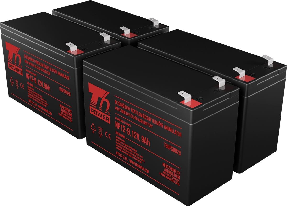 Sada baterií T6 Power pro APC Smart-UPS X 1500VA, VRLA, 12 V