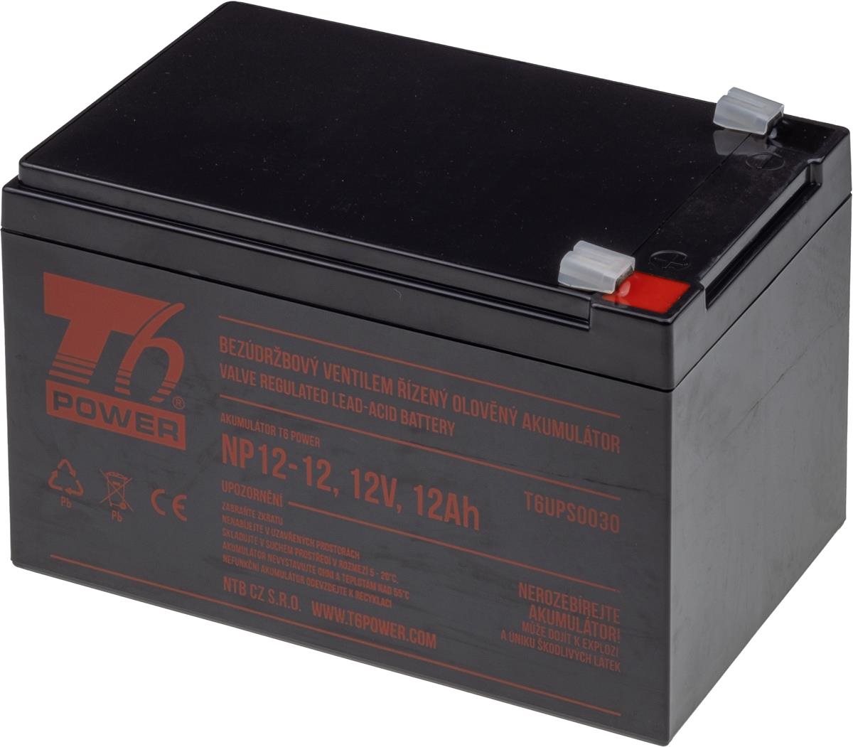 Sada baterií T6 Power pro APC Back-UPS 600 EC, VRLA, 12 V