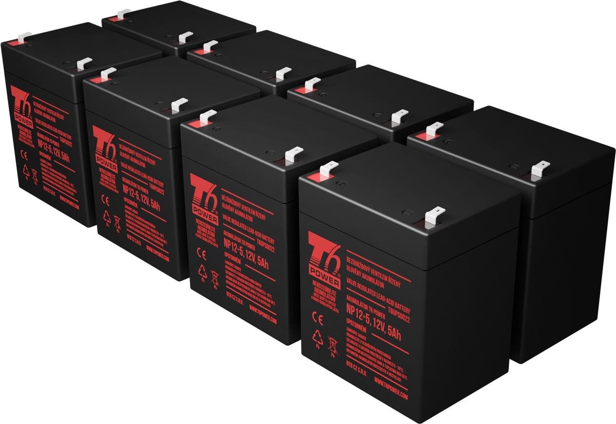 Sada baterií T6 Power pro APC Smart-UPS SRT3000RMXLT, VRLA, 12 V