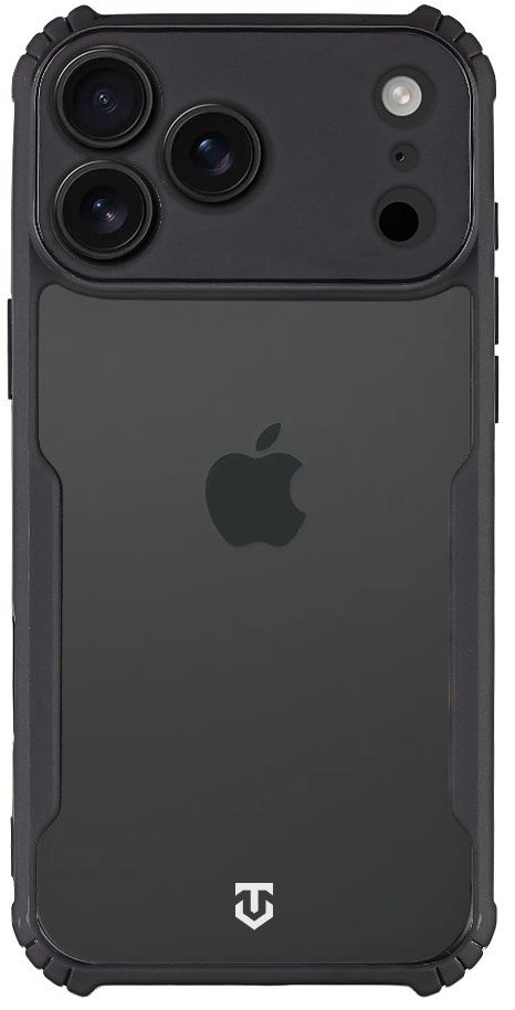 Tactical Quantum Stealth Kryt pre Apple iPhone 17 Pro Max Clear/Black