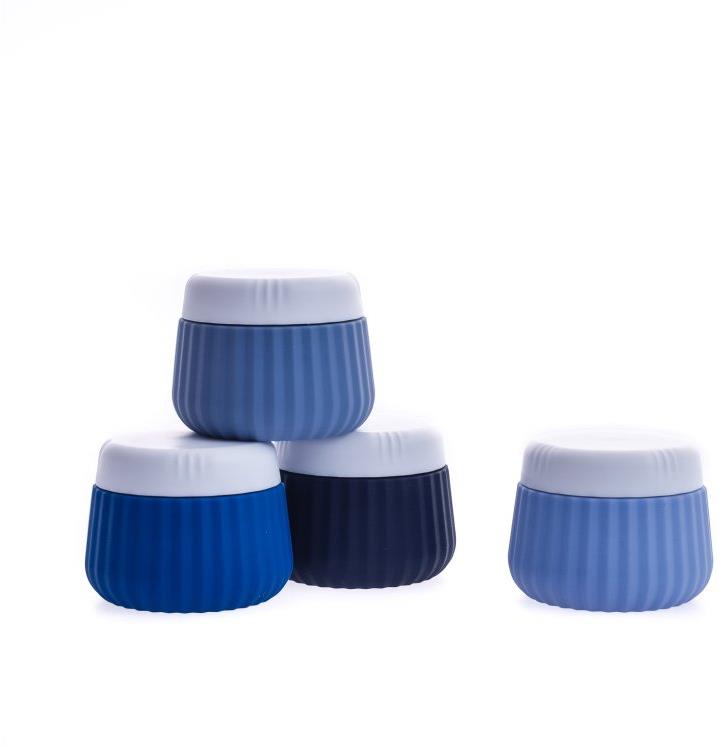 Take it shop Silikónové cestovné tégliky, 30 ml – súprava 4 ks, modré