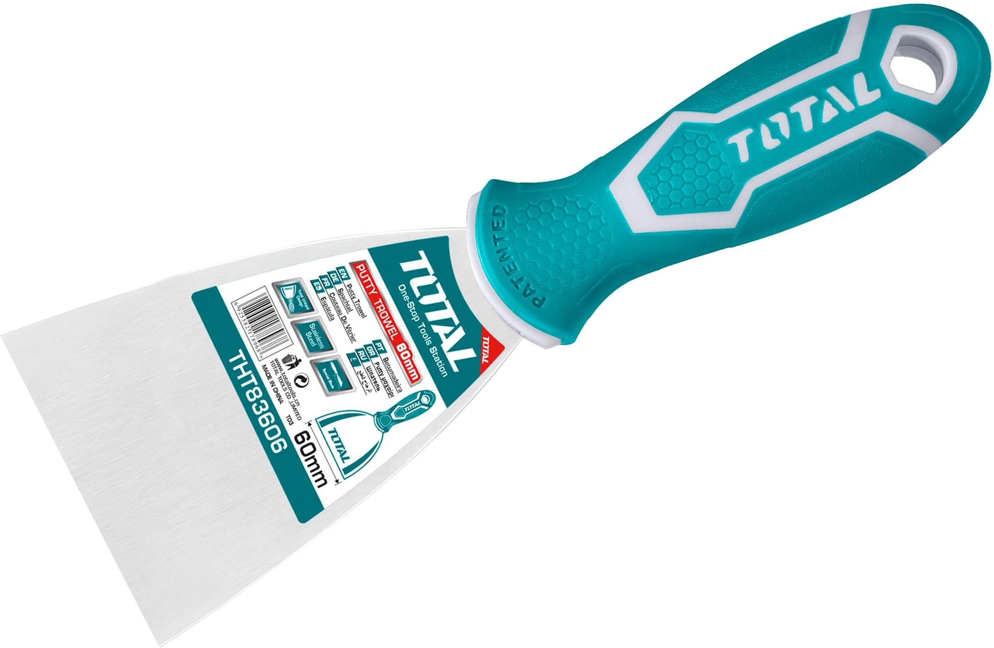 Total THT83606 Špachtľa, 60 mm, industrial, nehrdzavejúca oceľ