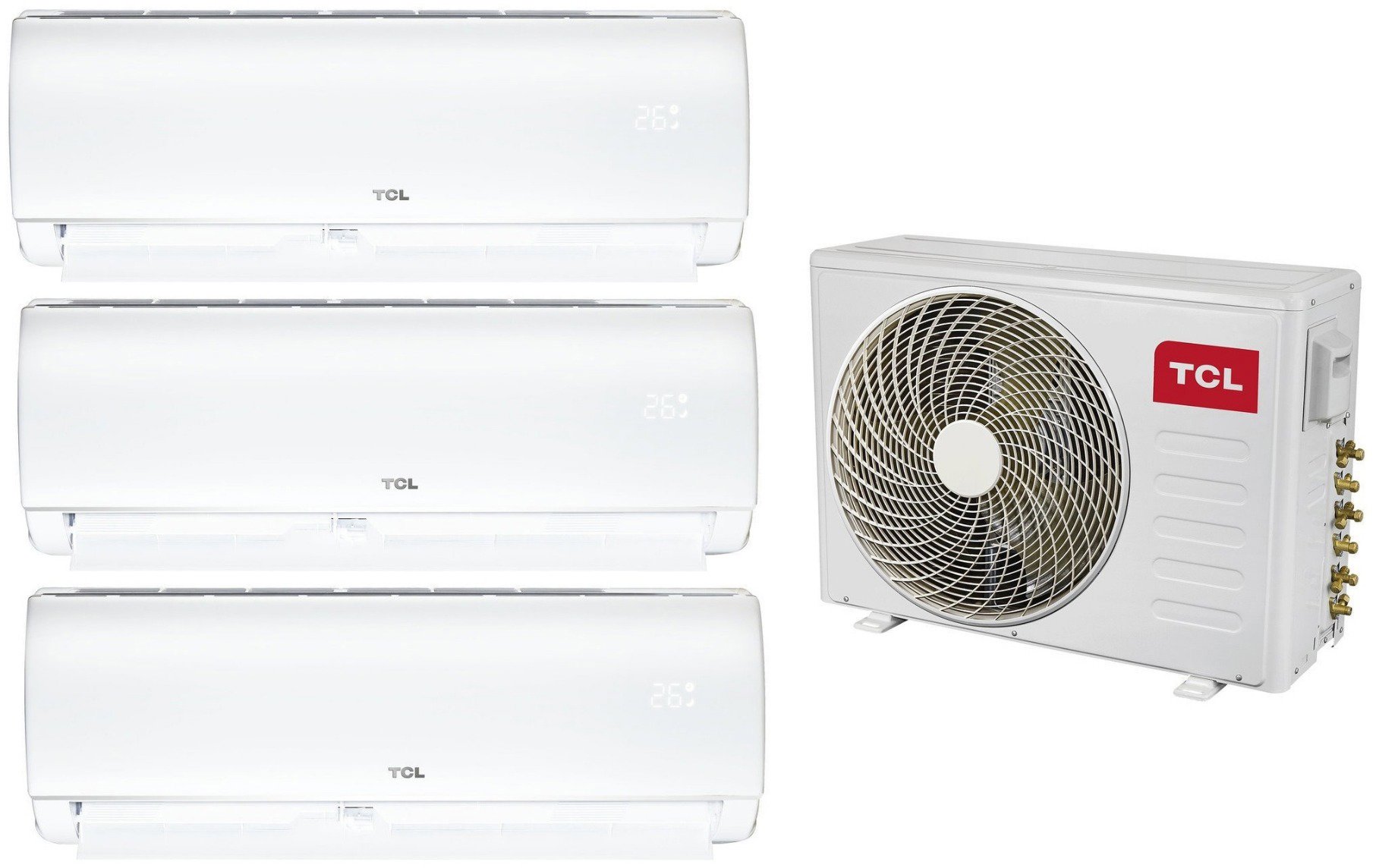 TCL FMA-27I3HD/DVO 7,9 kW + SN09F1S0 2,6 kW + SN09F1S0 2,6 kW + SN12F1S0 3,4 kW