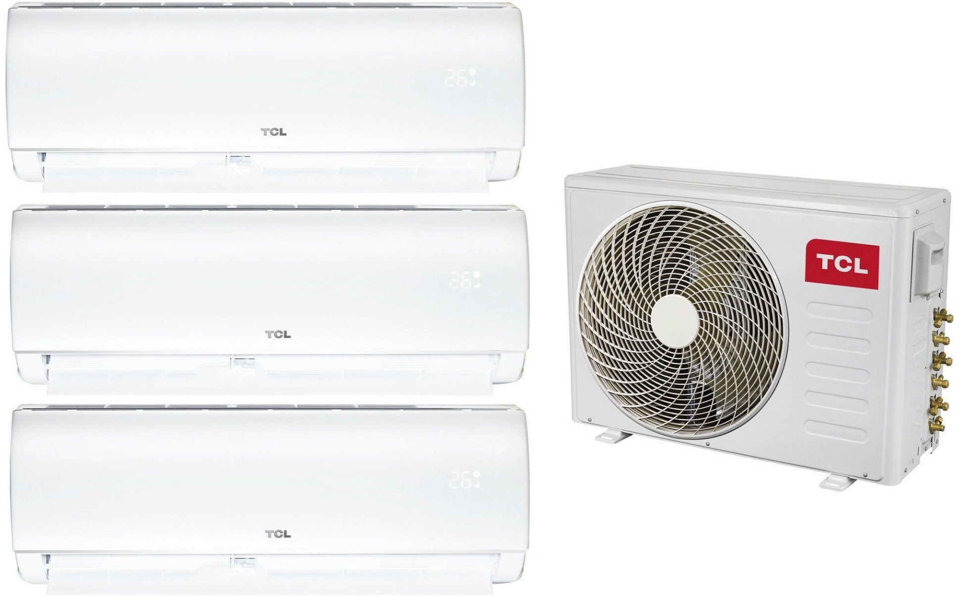 TCL FMA-27I3HD/DVO 7,9 kW + SN09F1S0 2,6 kW + SN12F1S0 3,4 kW + SN18F1S0 5,1 kW