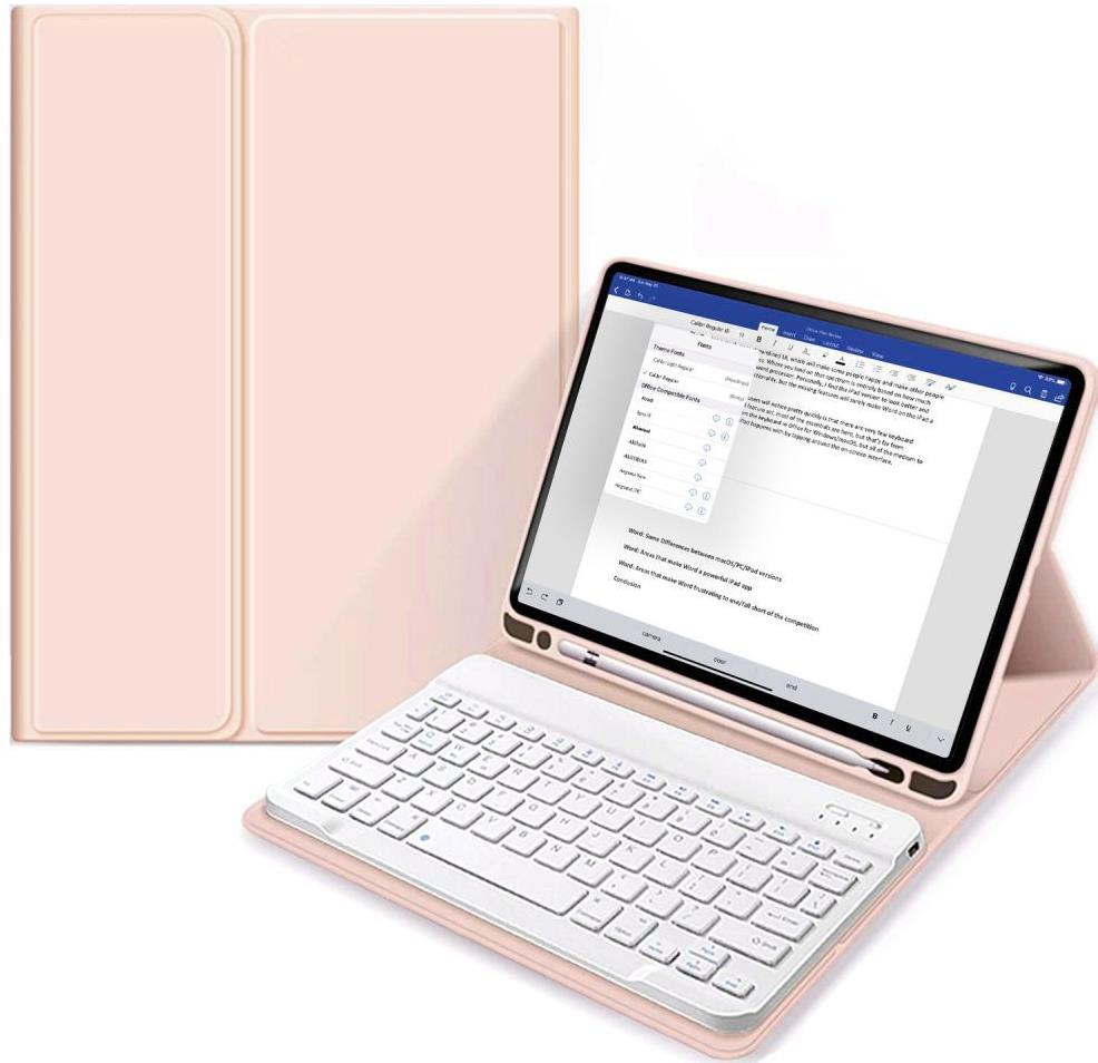 Tech-Protect SC Pen puzdro s klávesnicou na iPad 10,9" 2022/11" 11 gen 2025, ružové