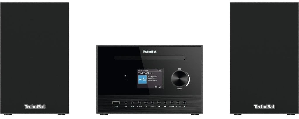 TechniSat Stereo Hi-Fi set FM/DAB+/BT a internetové rádio Classic 800 IR, black