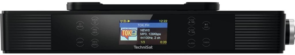 TechniSat Internetové kuchynské rádio s BT/FM IR, black