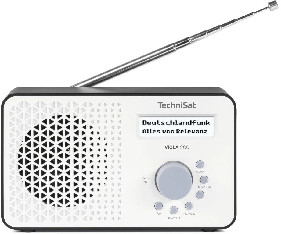 TechniSat Rádioprijímač DAB+/FM Viola 200, white/black
