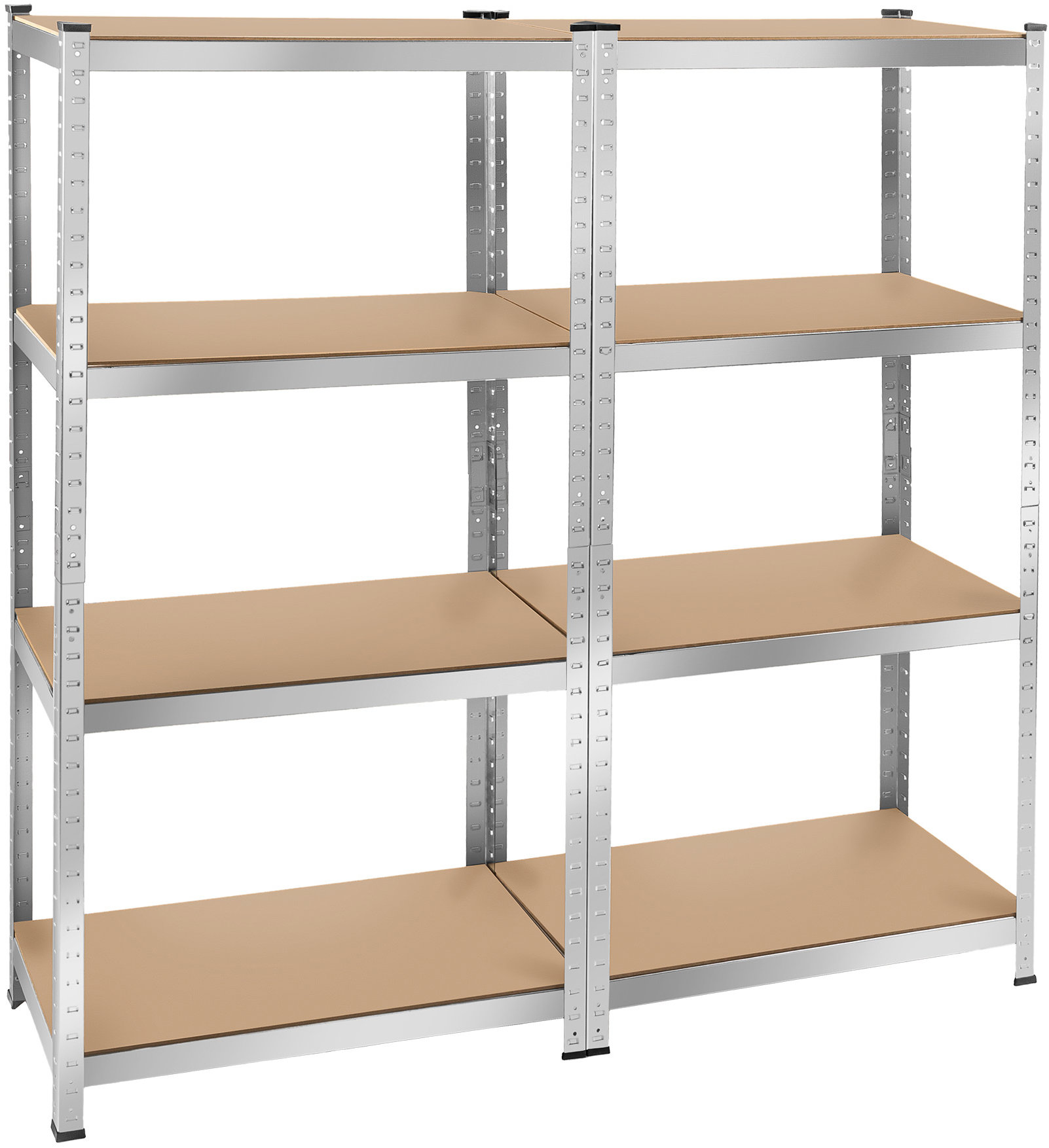 TecTake Regál, 2× 4 police
