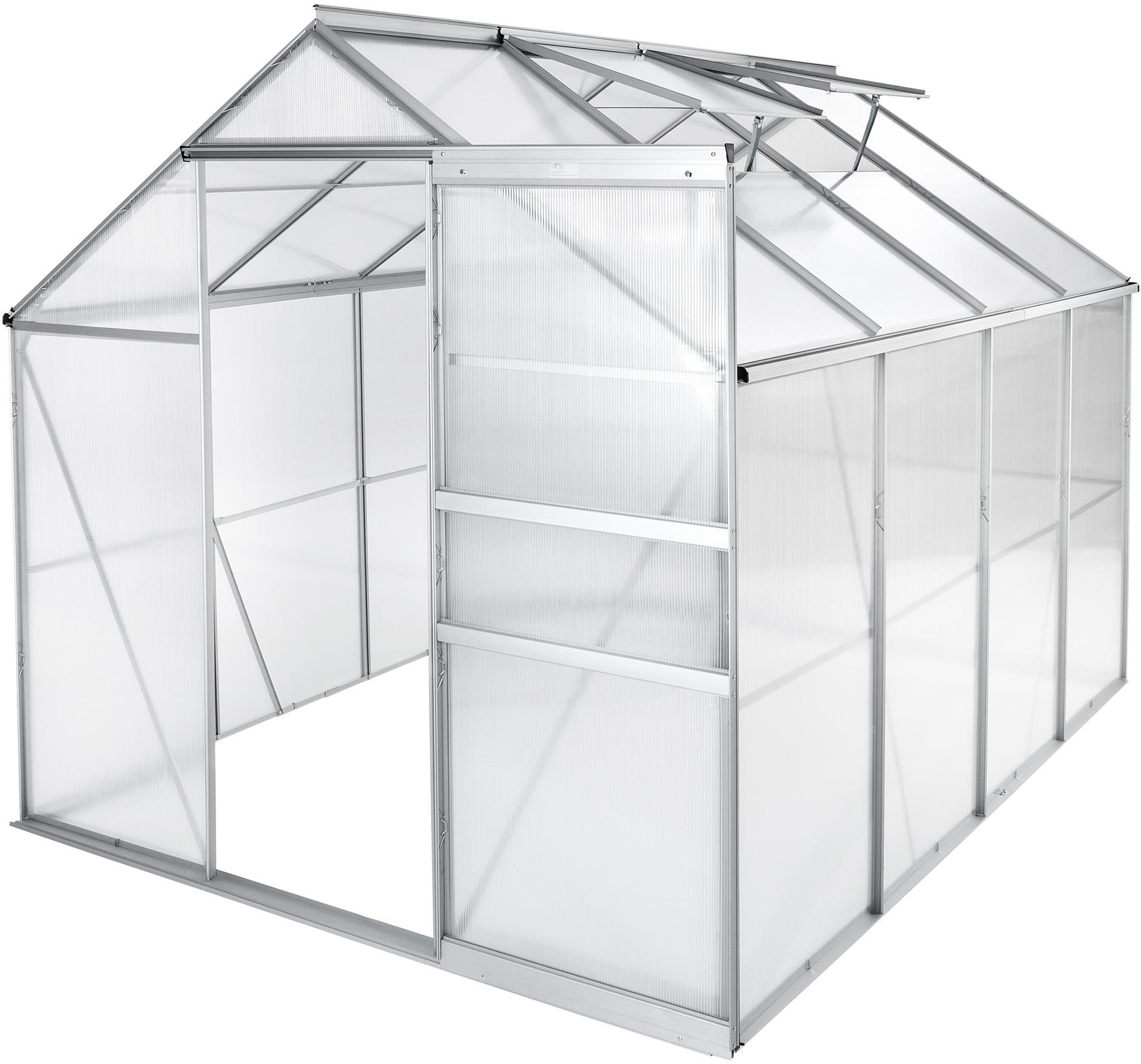TECTAKE Skleník, polykarbonát, 250 × 185 × 195 cm