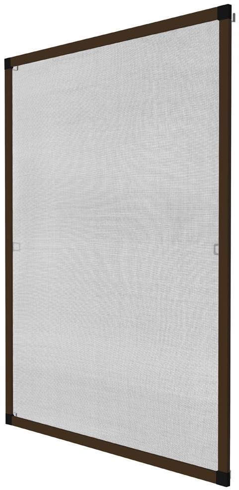 Sieť proti hmyzu okenná, 100 × 120 cm, hnedá