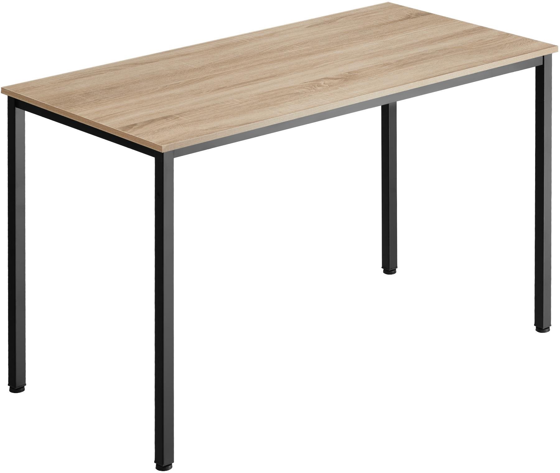 Tectake Písací stôl Vanport 120 × 60 × 75,5 cm, Industrial svetlé drevo, dub Sonoma