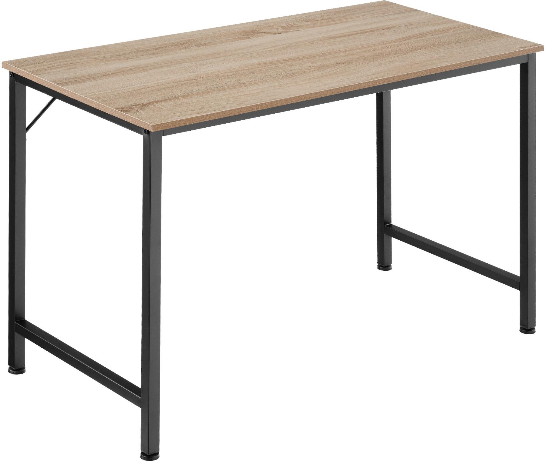 Tectake Písací stôl Jenkins, Industrial svetlé drevo, dub Sonoma,120 cm