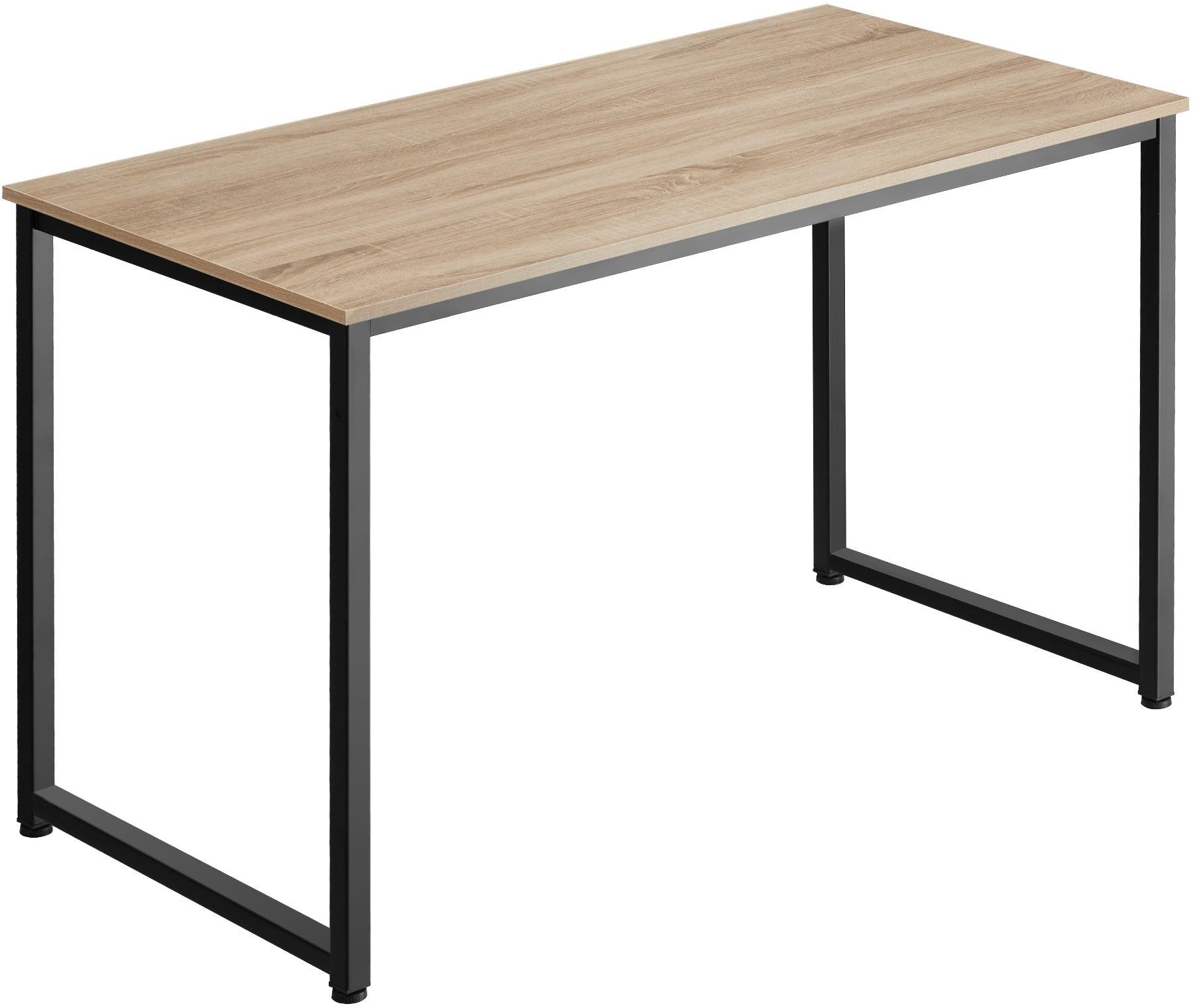 Tectake Pracovný stôl Flint, Industrial svetlé drevo, dub Sonoma,140 cm