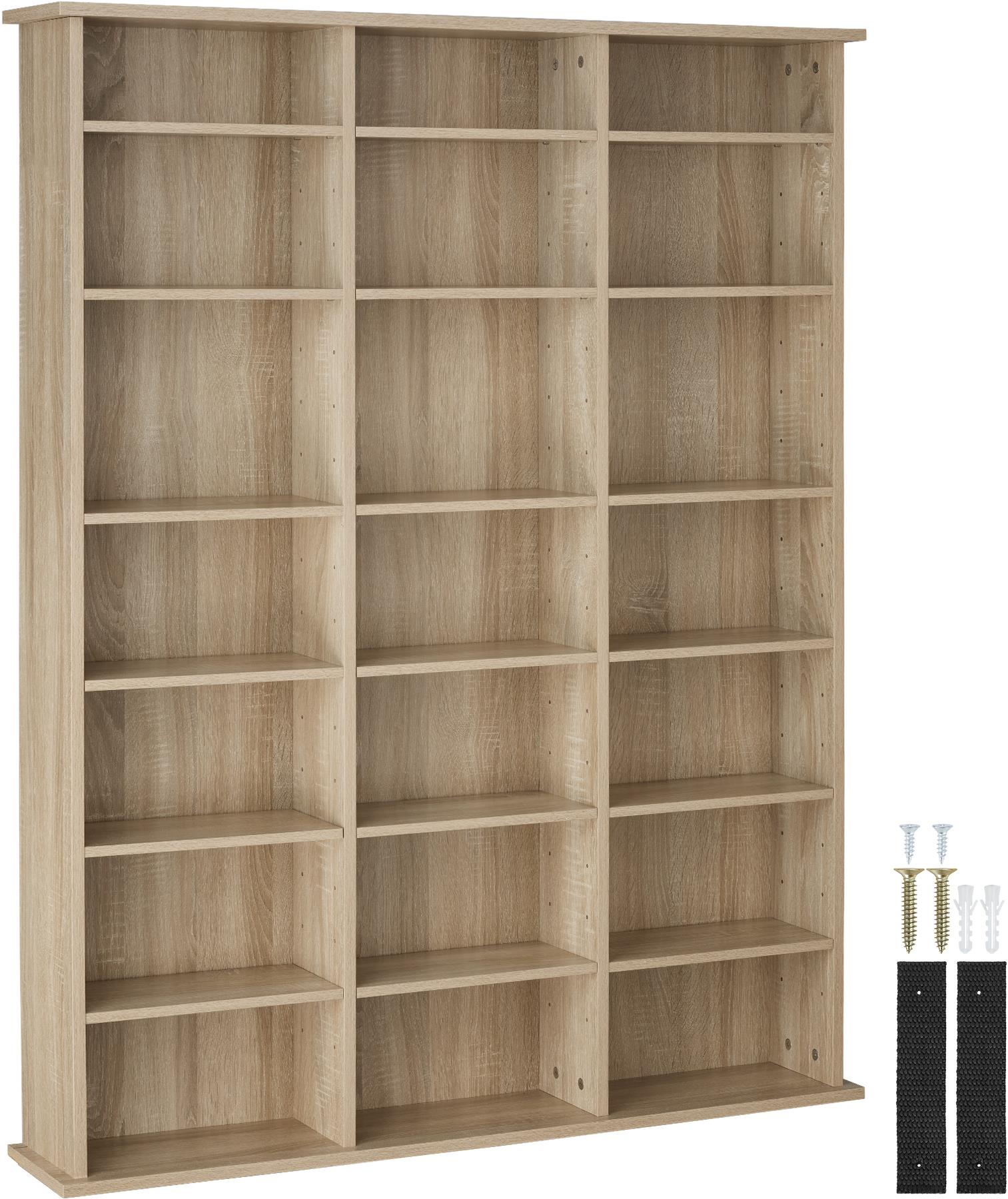 Tectake Stevie 105,5 × 19 × 136,5 cm – svetlé drevo, dub Sonoma