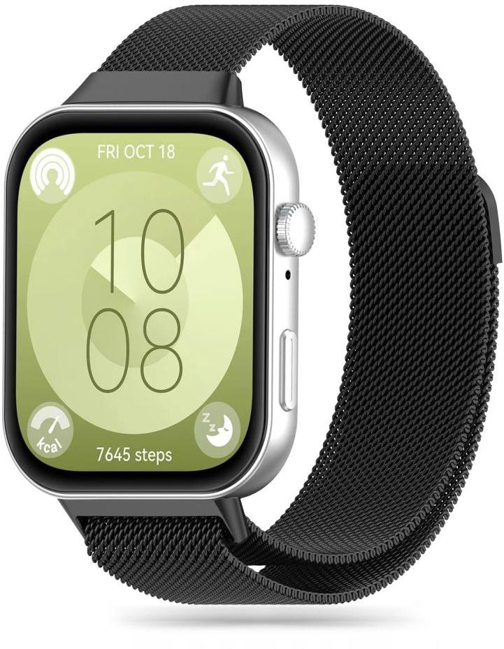 Tech-Protect Milanese na Huawei Watch Fit 3, čierny