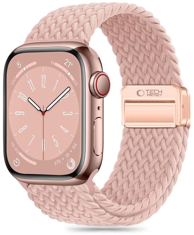 Tech-Protect Nylon Mag na Apple Watch 44/45/49 mm, dusty rose