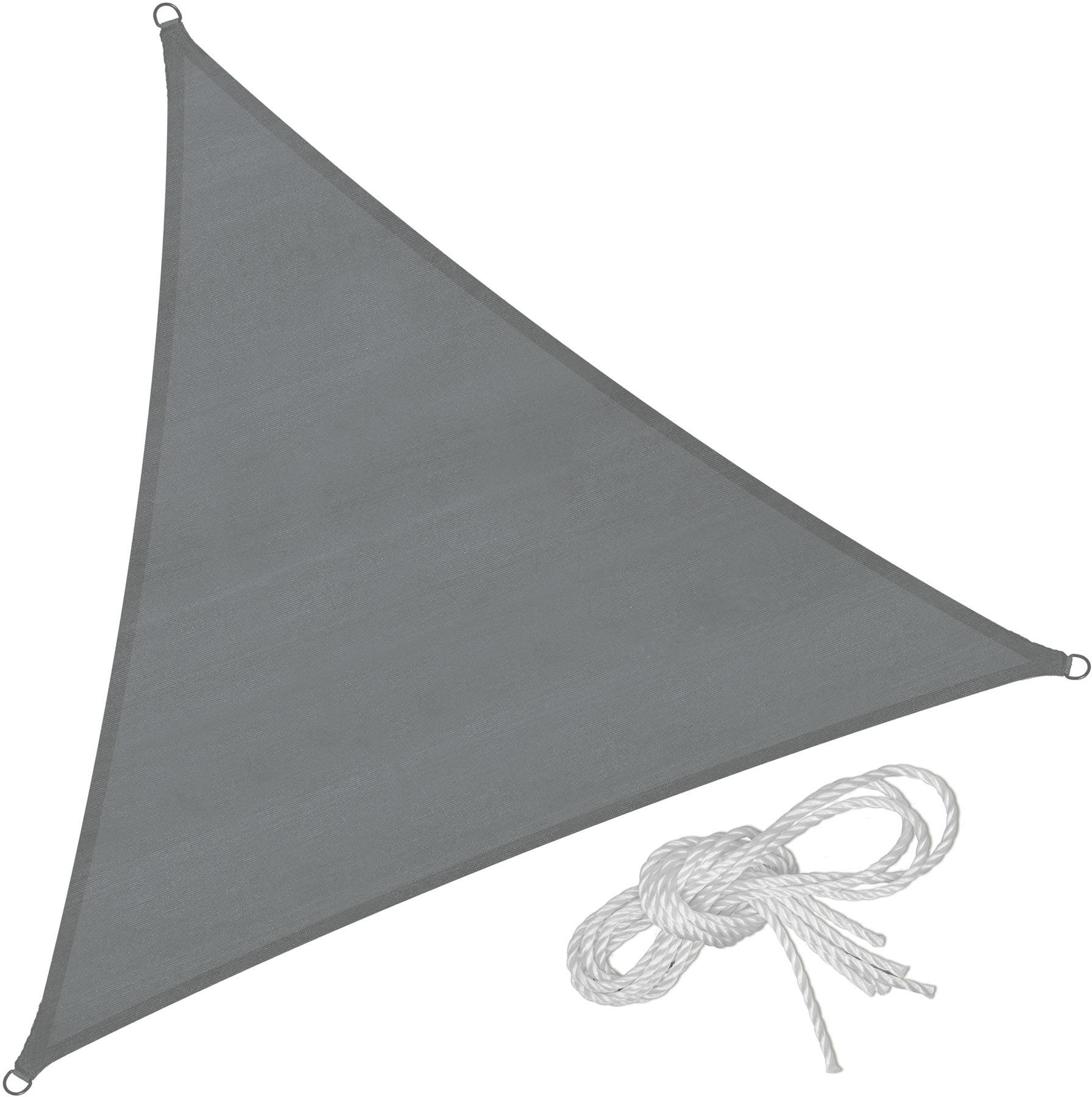 TECTAKE Plachta tieniaca, sivá, 4 × 4 × 4 m