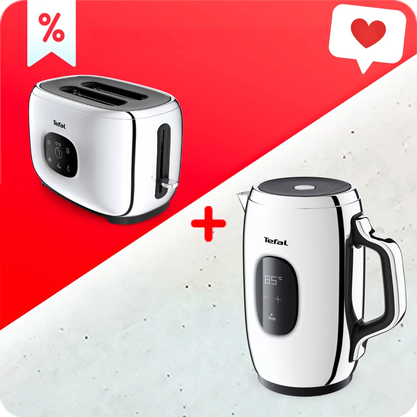 Tefal Majestuo KI883D10 + Hriankovač Tefal TT883D10 Majestuo antikoro
